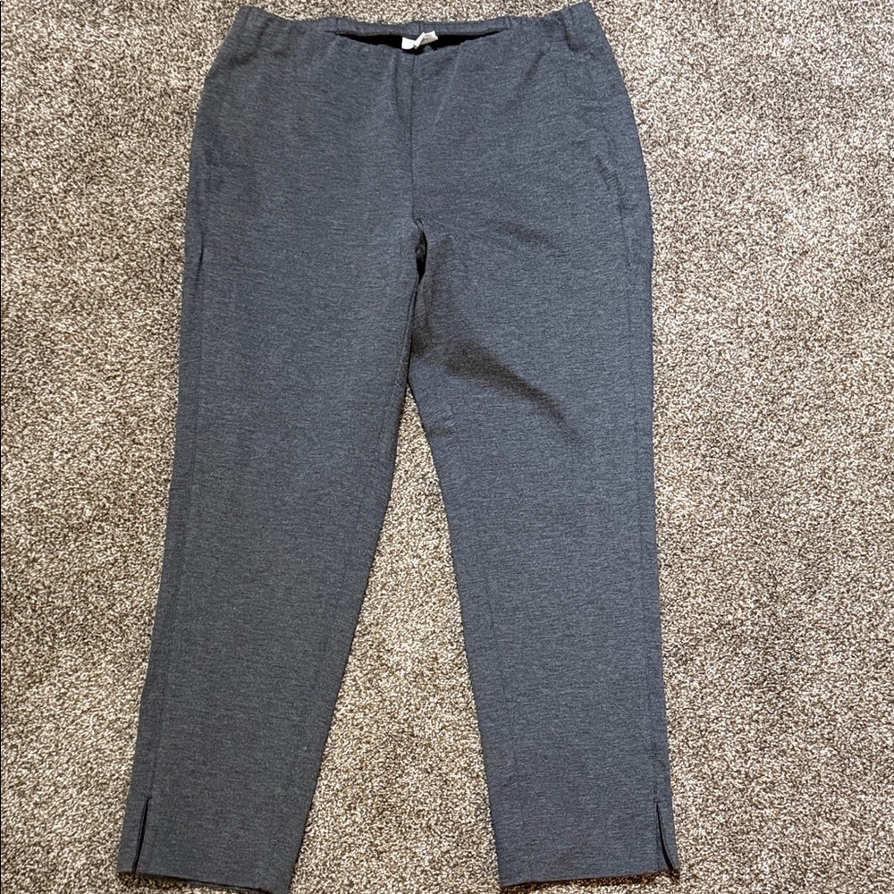 J. Jill Women's Gray Straight Leg Pants